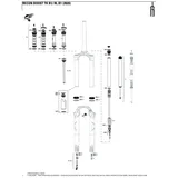 RockShox Feder Solo Air Recon Boost Tk/rl B1 - Silver / Black - 27.5-29 ́ ́