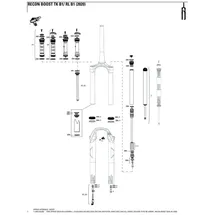RockShox Feder Solo Air Recon Boost Tk/rl B1 - Silver / Black - 27.5-29 ́ ́