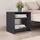 vidaXL Nachtschrank Hochglanz-Grau 40 x 30 x 40 cm Grau