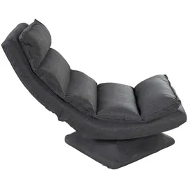 Phoenix Loungesessel Minecraft Polyester 59 x 83 x 59 cm Grau mit verstellbarer Rückenlehne