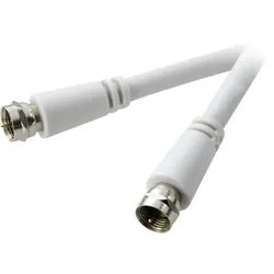 SpeaKa Professional SAT Anschlusskabel [1x F-Stecker - 1x F-Stecker] 1.50 m 90 dB Weiß SP-7870000