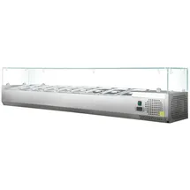 Skyrainbow Kühlaufsatzvitrine GN 1/4, 140 x 34