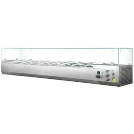Skyrainbow Kühlaufsatzvitrine GN 1/4, 140 x 34