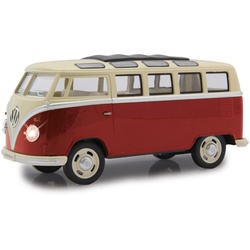 Jamara Spielzeug-Auto VW T1 Bus Diecast, mit Licht und Sound rot