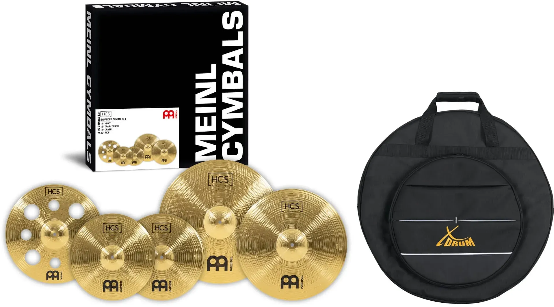 Meinl HCS Expanded Cymbal Set mit Beckentasche