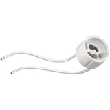 ledscom.de GU10 Fassung, Keramik, weiß, 230V AC, max. 25W