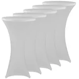 nyvi Stehtischhusse 5er 70-75 x 110-120 cm Weiß