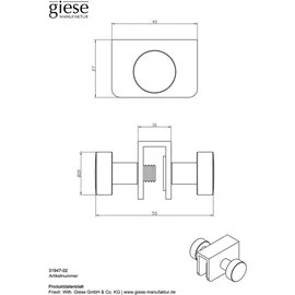 Giese Sky Hakenleiste Chrom 31947-02
