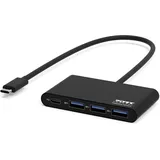 PORT DESIGNS HUB (USB-C, 3 USB Hub, Silber