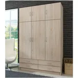 Küchen-Preisbombe Kuechen-preisbombe Kleiderschrank Drehtürenschrank Wäscheschrank Schrank Schlafzimmer Sonoma Eiche