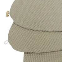 HOBEA-Germany Bezug für Stillkissen Waffelmuster taupe