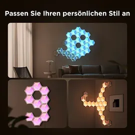 Govee Glide Hexagon Light Panels Ultra 7er-Pack 7 grau