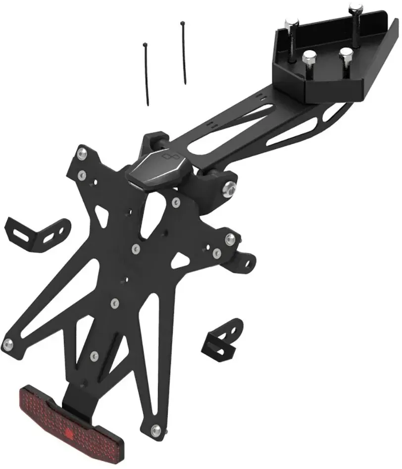 Lightech Triumph Street Triple 675/r/rs 2017-2023 Can/usa/pt Kennzeichenhalter - Black - One Size