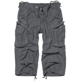 Brandit Textil Brandit Industry 3/4 Shorts, schwarz-grau, Größe M
