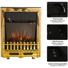 Homcom Elektrokamin Gold
