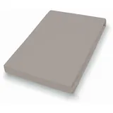 H. G. Hahn-Haustextilien GmbH Spannbettlaken Jersey 100 x 200 cm Kiesel