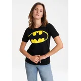 LOGOSHIRT Batman Logo Schwarz XXL