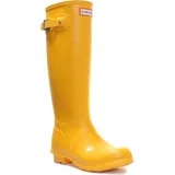 Hunter Originale Frauen-Glanz-Großer Regenstiefel in Oliv (36; Gelb) - Gelb - 36