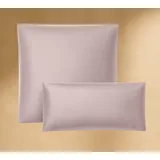 Seralino Satin Kissenbezug 80x80 Rosa (2er Set) 100% Bio Baumwolle, atmungsaktiv, weich wie Seidenkissenbezug 80x80 Kissenhülle mit Reißverschluss, Kissenbezüge Oeko-Tex Zertifiziert
