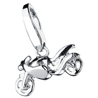 GIORGIO MARTELLO MILANO Charm Motorrad, Silber 925 Charms & Kettenanhänger Silber Damen