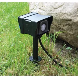 ChiliTec Gartensteckdose 2 m Grün 2 St.