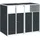 vidaXL Mülltonnenbox 144 x 81 x 113 cm anthrazit