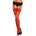 Damen Strapsstrümpfe Rot Rot Large Herstellergröße L 44-46