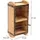 DESIGN DELIGHTS Geschenkband-Organizer, Braun, Holz, 14x31x10.5 cm, Wohnzimmer, Regale, Wandregale