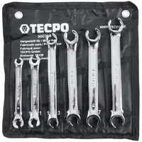 TECPO Offener Ringschlüssel-Satz 6-tlg.