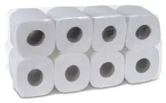 zetGigant® Toilettenpapier, hochweiß, 3-lagig 19009-19 , 1 Karton = 8 Packungen x 8 Rollen à 250 Blatt