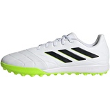 adidas Unisex Copa Pure.3 Turf Boots Fußballschuhe (Rasen), FTWR White/core Black/Lucid Lemon, 40 2/3 EU
