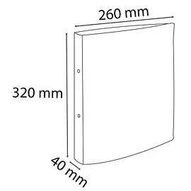 Exacompta Ringbuch DIN A4 30 mm Zufallsfarbe 10 St.
