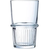 Arcoroc ARC L7340 New York Trinkglas, Wasserglas, Saftglas, 470ml, Glas, transparent, 6 Stück