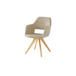 Woodford Armlehnstuhl  Berlin , beige , Maße (cm): B: 57 H: 85 T: 67.0