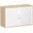 Geramöbel Rollladenschrank Holz/ABS/Spanplatte 120,0 x 42,5 x 72,0 cm silber/buche abschließbar