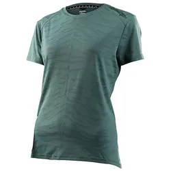 Troy Lee Designs Womens Lilium SS Jersey Tiger Jacquard L - Steel Green