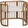 Waldin Babybett 5in1, Beistellbett aus Holz, Matratze,