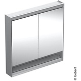 GEBERIT ONE Spiegelschrank ComfortLight, 2 Türen, AP-Montage, 90cm, Aluminium eloxiert (505.833.00.1)