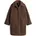Damen Regular Teddymantel recyceltem Polyester Cocoa 38 38