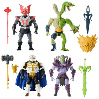 Mattel MATTJFX05 - Masters of the Universe Origins Actionfiguren 4er-Pack heo exclusive 14 cm,