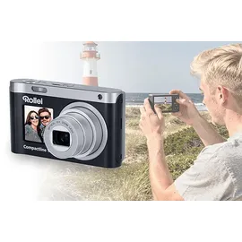 Rollei Compactline 12X Schwarz/Silber