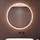 doporro LED-Badspiegel runder Wandspiegel φ70 cm Dimmbar Beschlagfrei 5mm Float-Glas mit Touchschalter und Memory, Badezimmerspiegel LED-Spiegel 05 - Weiß