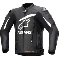 Alpinestars GP Plus V4 Lederjacke - Schwarz/Weiß / 60