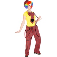 dressforfun Frauenkostüm Clown | Latzhose+ Schildkappe und Clown-Nase | Clownfrau Clown-Kostüm Fasching (XL | Nr. 300816)