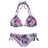 Buffalo Triangel-Bikini Damen marine-pink, Gr.38 Cup A/B,