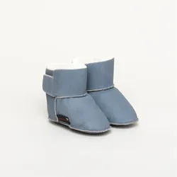 Kitz-Pichler Lammfell-Stiefel Baby Hausschuh - gris - 19
