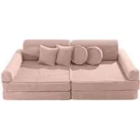 MeowBaby Kindersofa,, Pink, Textil, 160x48x80 cm, Kinder- & Jugendzimmer, Kindermöbel, Kindersitzmöbel & -tische, Kindersessel & -sofas