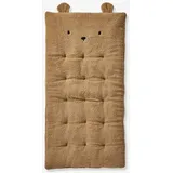 vertbaudet Bodenkissen Kinderzimmer Bodenmatratze BÄR, Teddyfleece braun