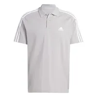 Adidas Herren Essentials Piqué Embroidered Small Logo 3-Stripes Polo Shirt, MGH SOLID Grey, 3XL