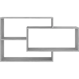 vidaXL Wandregal 104 x 20 x 58,5 cm Grau